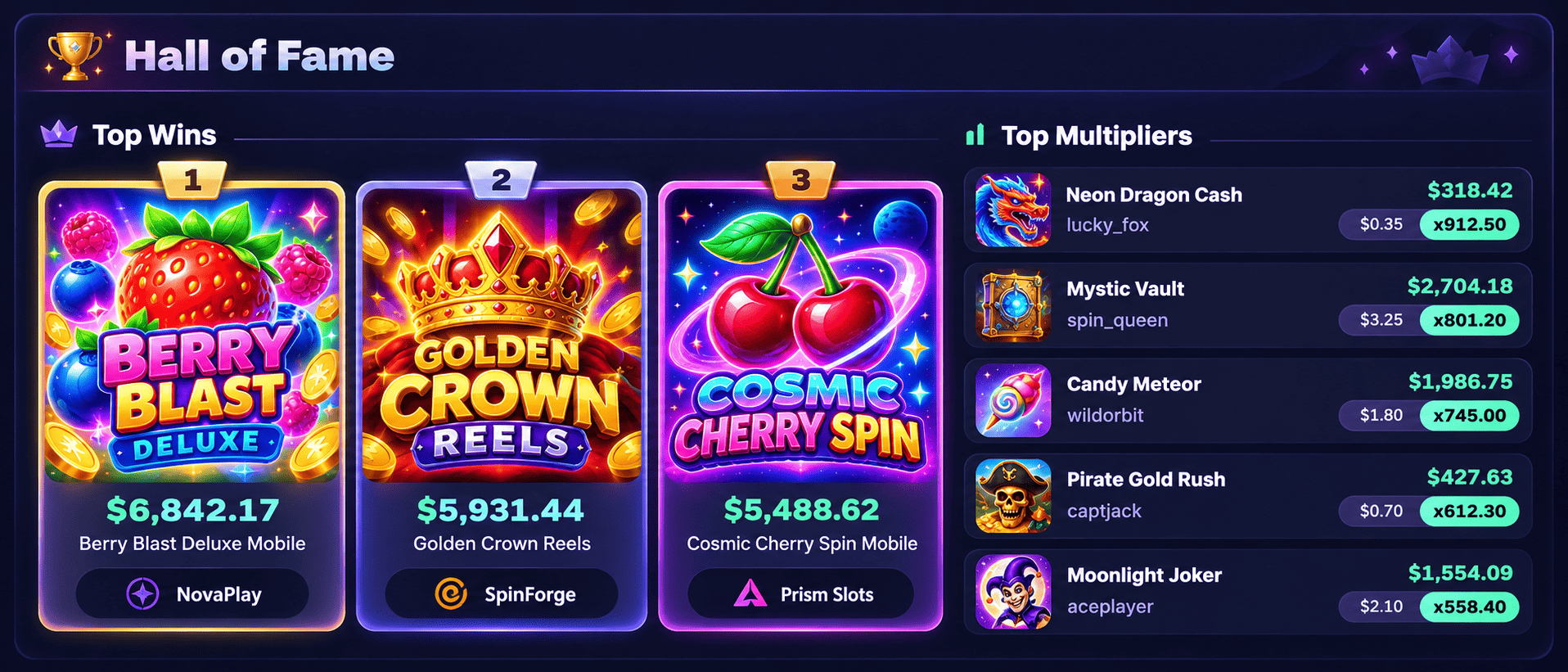 Winberry casino hall of frame