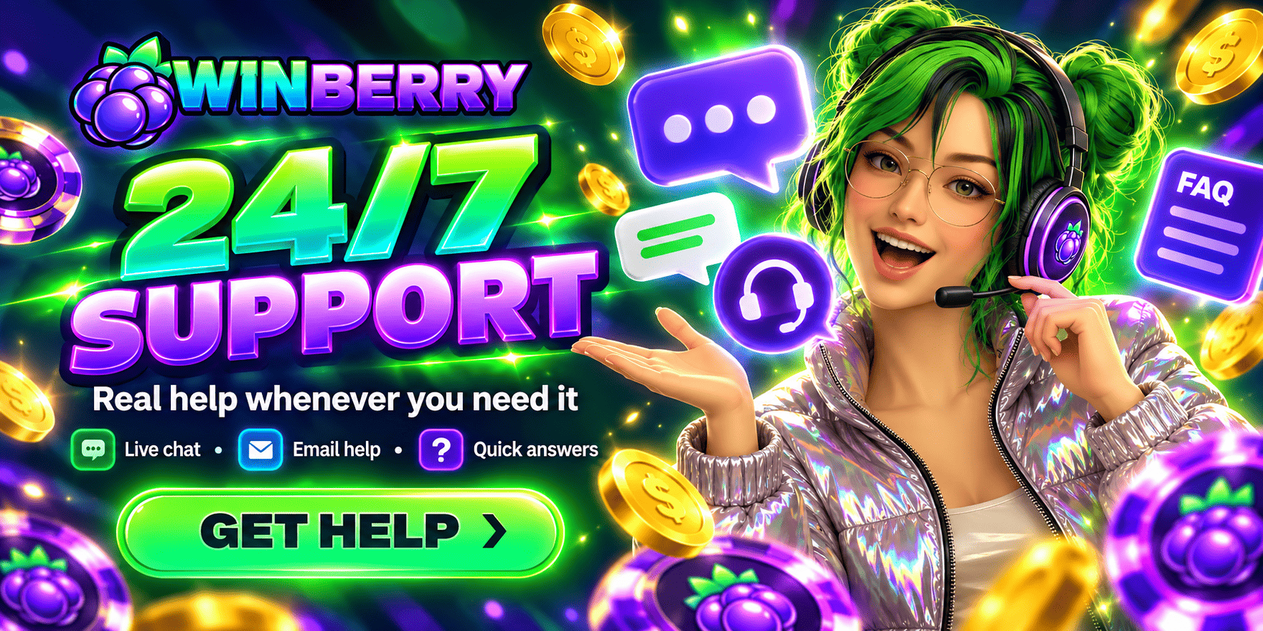 Winberry Casino Canada support